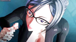 Lascive animated cockslut deep throats penis