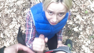 Smallish Russian Teenager Pounded in Jaws by Stranger in Woods!