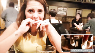 He Controlls Her Bluetooth Massager in The Harry Potter's Pub - Western Stud & Mia Natalia Flicks