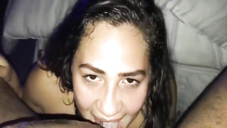 Latina Dirty Dancing Gargling  Railing BIG BLACK COCK