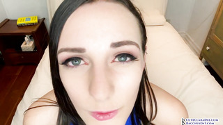 Clara Dee - Close Up Jizm Praying and Jizm in Jaws Jerk Off Instructions