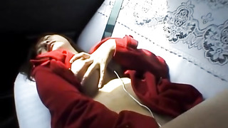 Alone luscious japanese floozy marin touching her nub