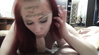 Blow-Job and thick cum shot in my facehole