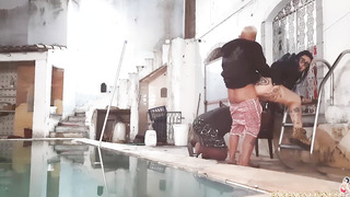 I warned my spouse not to spend money idly to neat the pool in cold weather, he overlooked me, so I ravaged with the pool studs Leo Ogro and Moreno with the help of my homie Nicoli Fox (accomplish on CRIMSON)