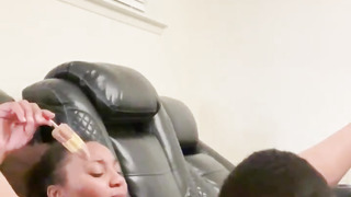 Monstrous caboose ebony Cooch slurping