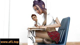 Unruly Students von Redvoidcgi (Futanari fickt sich im öffentlichen Klassenzimmer)