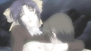 FUCKMELIKEAMONSTER - Huge-Chested anime porn teenie pounds her boy on the beach