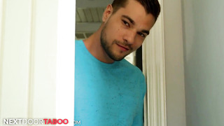 Greyson Blows His Stepbrother While His Bf  Beside Him - Nextdoortaboo