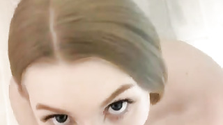 sweetie gets facialed in jizm, check description