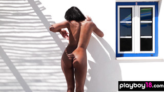 Latina beauty relaxing after a tough day