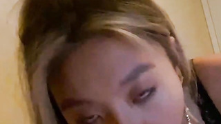 Pretty Asian Teen Sucks Black Cock