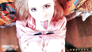 StepSister Blowjob Big Cock Bro and Hard