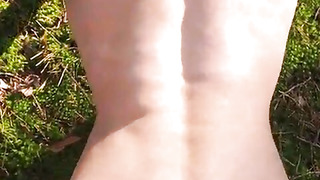 Ideal assets lady gets jizm in her backside outdoor