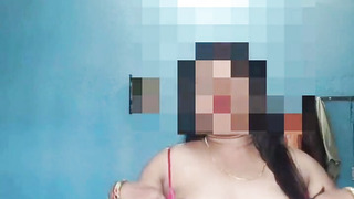 My Indian desi cougar intro XXL breasts, large bootie, homemade bhabi mms
