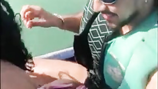 Nasty Mexican Bride Betrays Spouse on Honeymoon Excursion Smashing the Beefy Jetski Coach Monstrous Fuckpole While Husband is Away