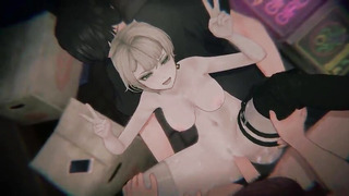 [Women' Frontline two: Exilium] - Sextans "CHECKMATE AND MIND ERASE" (Tied T-Damsel & POINT OF VIEW Sandwich DOUBLE PENETRATION) (4K/60FPS) - (Making the amnesiac forehanded woman understand)