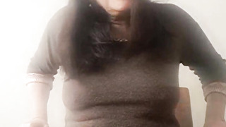 Stepmom displaying what's under her sundress on camera