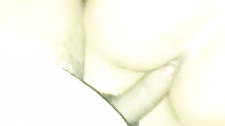 Thin Diminutive Latina back at it again with (POINT OF VIEW) (cum-shot)