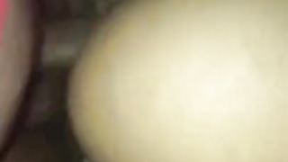 Smallish Female Takes BIG BLACK COCK from behind