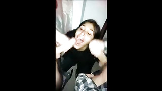 Totally Dressed Mexican Gal Bj's And Gulps two Geysers