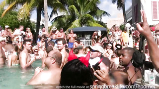Bare-Breasted Pool Soiree