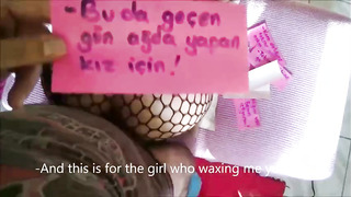 Turkish domme is cuckolding her counterpart with random folks who are pounding her from the back