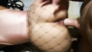 POV Doggystyle Fucked In Fishnet Tights