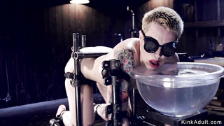 Bound by device slave gets water torment