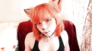 Glorious Fox Jack and Penetrating Faux-Cock and Jizm many Times Close-Up