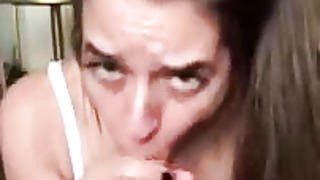 Abbie Maley is frequently privately inhaling cocks and getting humped, while her beau is working